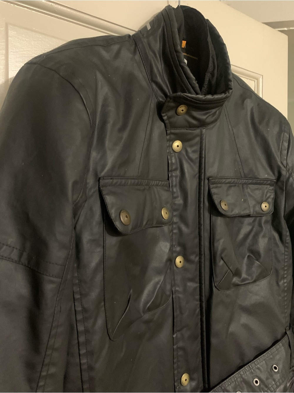 Revit Performance Waxed Cotton Motorcycle Jacket CE Approved Knox Pads Mens L - Picture 5 of 16